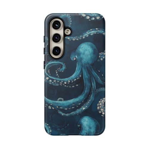 Coque Samsung S24 pieuvre bleue protégez votre écran avec élégance