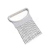 Unmengii Stainless Steel Tomato Holder Onion Holder Slicer Gadget Kitchen Tools Vegetable Cutter Onion Slicer