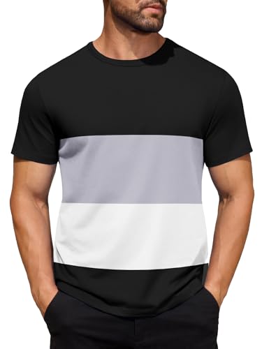 6/13 Pack Men's Short Sleeve T-Shirts Crew Neck Casual Summer T Shirts Basic Tee Shirt2