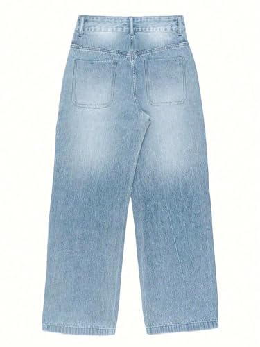 Baggy Jeans for Woman Straight Leg Streetwear Pants Casual Loose fit Fashion Bottoms 6