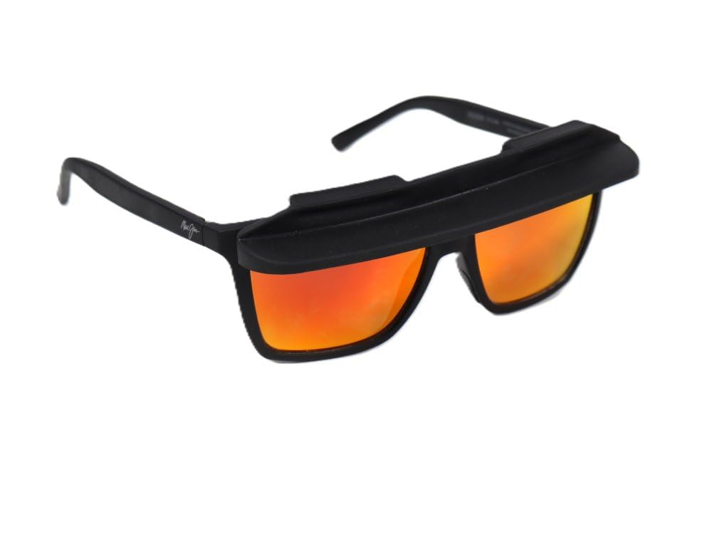 SUNLIDZ Visor for Sunglasses and Eyeglasses (Black)