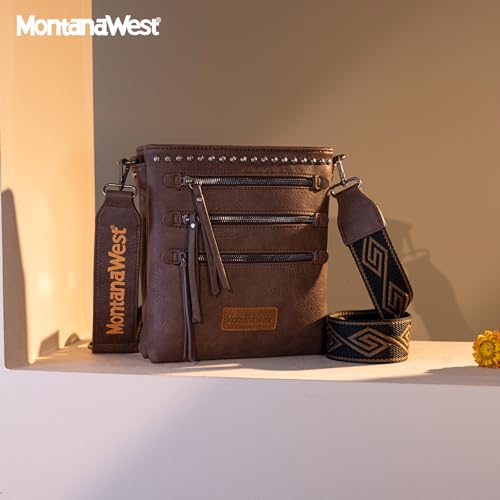 Image of Montana West Crossbody Bags for Women Multi Pocket Cross Body Bag Purses with Guitar Strap