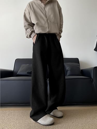 Image of dockstreet Men's /Unisex Open Bottom Drawstring Pure Cotton Stretchable Baggy Jogger Pants