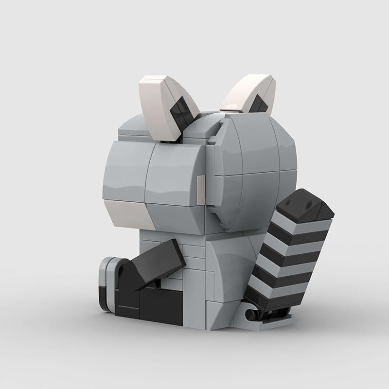 Miniatura 3 de 119PCS MOC Animal Block Sets Little RaccoonCreative 3D DIY Mini Building Block Toy para niños