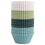 Resistencia al calor: cada taza para hornear es apta para microondas, lavavajillas, congelador y horno (hasta temperaturas de 230 ºC), práctica y práctica, sin necesidad de grasa o spray antiadherente.