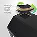 Hltzyzbl Car Trunk Organizer Leather Trunk Organizer Collapsible Multi Compartment Car Organizer with Lip, for Car SUV/Jeep/Sedan/Home/Camping Waterproof Dust-Proof(Black,Small)