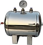 Réservoir de gaz avec kit de montage: le réservoir de gaz est utilisé avec les composants de connexion (raccords de trachée, bouchons, soupapes de sécurité, manomètres, vannes de vidange). L'adoption de l'échelle de précision rend la lecture de l'échelle facile et pratique. La conception de l'orifice d'évacuation peut évacuer les eaux usées et améliorer la durée de vie.