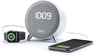 iHome iBT235W Bluetooth Digital Alarm Clock with Dual USB Charging and Ambient Nightlight