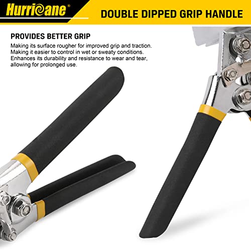 image for HURRICANE Sheet Metal Hand Seamer, 6 Inch Straight Jaw Sheet Bender To