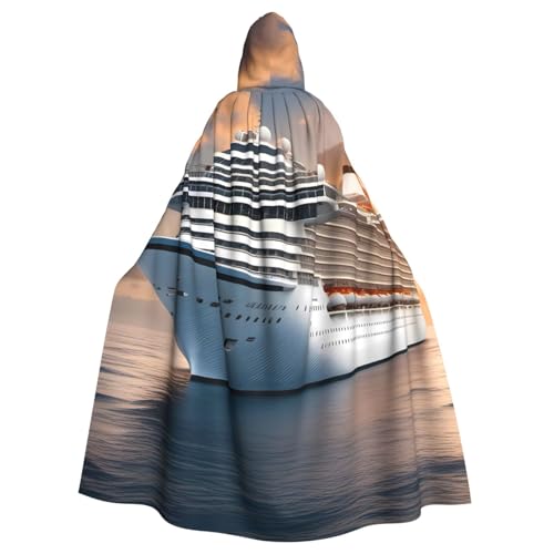 Cape à capuche Halloween adulte pour défilé nocturne et fête