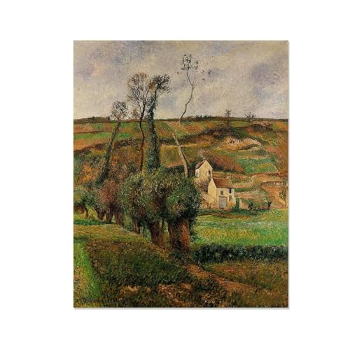 Impression sur toile premium de La Côte de Chou à Pontoise reproduction d'art 80x105cm