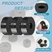 uxcell 24 Pcs Rubber Spacers 30mm OD x 10mm ID x 10mm Height Round Anti Vibration Spacer Rubber Bushing