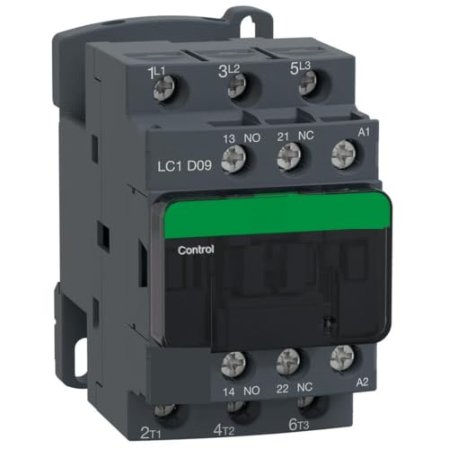 Contacteur tripolaire LC1D09CC7C anti-surchauffe pour moteur triphasé 9A 36V