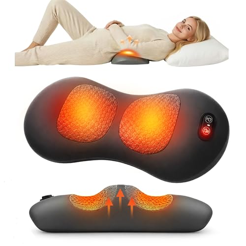 3-in-1 Back Restore Massage Pillow with Heat Vibration & Support Ergonomic Triple Fusion Massager Sciatica & Lower Back Pain Relief (Used plugged in Without Battery Charging)