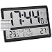 Produktbild TFA Dostmann 60.4520.01 Digitale XL-Funkuhr Wanduhr mit Innentemperatur, Datum und Wochentag (schwarz mit Batterien)