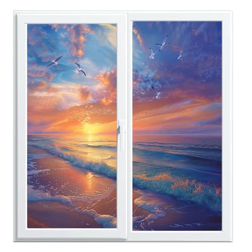 Vinilo adhesivo decorativo para ventanas 21.6x47.2 pulgadas x2 miniatura 6