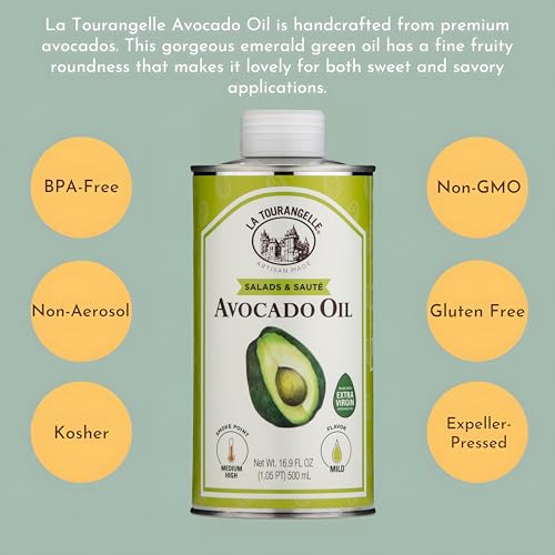 image for La Tourangelle Avocado Oil 16.9 Fl Oz, All-Natural, Artisanal, Great f