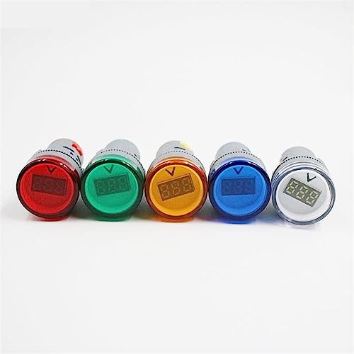 Jauge indicateur de courant alternatif ampèremètre voltmètre LED MOBYAT - 4