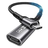 JSAUX USB C HDMI Adapter, 4K USB Type C für Thunderbolt 3 auf HDMI Adapter Kompatibel mit iPhone 17 Pro/16/15, MacBook Pro/Air, Dell XPS 15, Samsung Galaxy S24/S10/S9, Huawei P40, Surface Pro 7-Grau