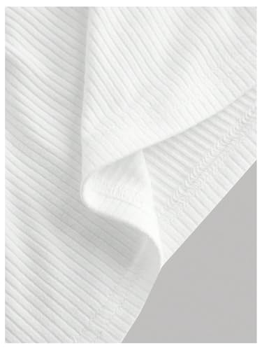 SHENHE Girl's Ribbed Knit Tube Top Strapless Twist Front Summer Vacation Crop Bandeau Tank4