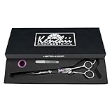Kenchii Scorpion 8 Inch, Curved Grooming Scissors for Dogs and Pets - Premium Steel Scissors for Dog