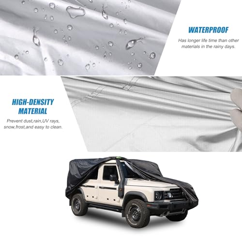 Image of for INEOS Grenadier Exclusive Car Cover All Weather Waterproof, Universal in All Seasons Snowproof Rainproof Premium Car Cover Compatible with INEOS Grenadier 2020-2024(Black)