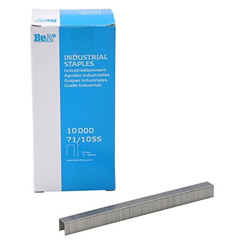 BeA 10004431 Series 71/10SS Stainless Steel Staples 3/8" deep 10,000 per box Y