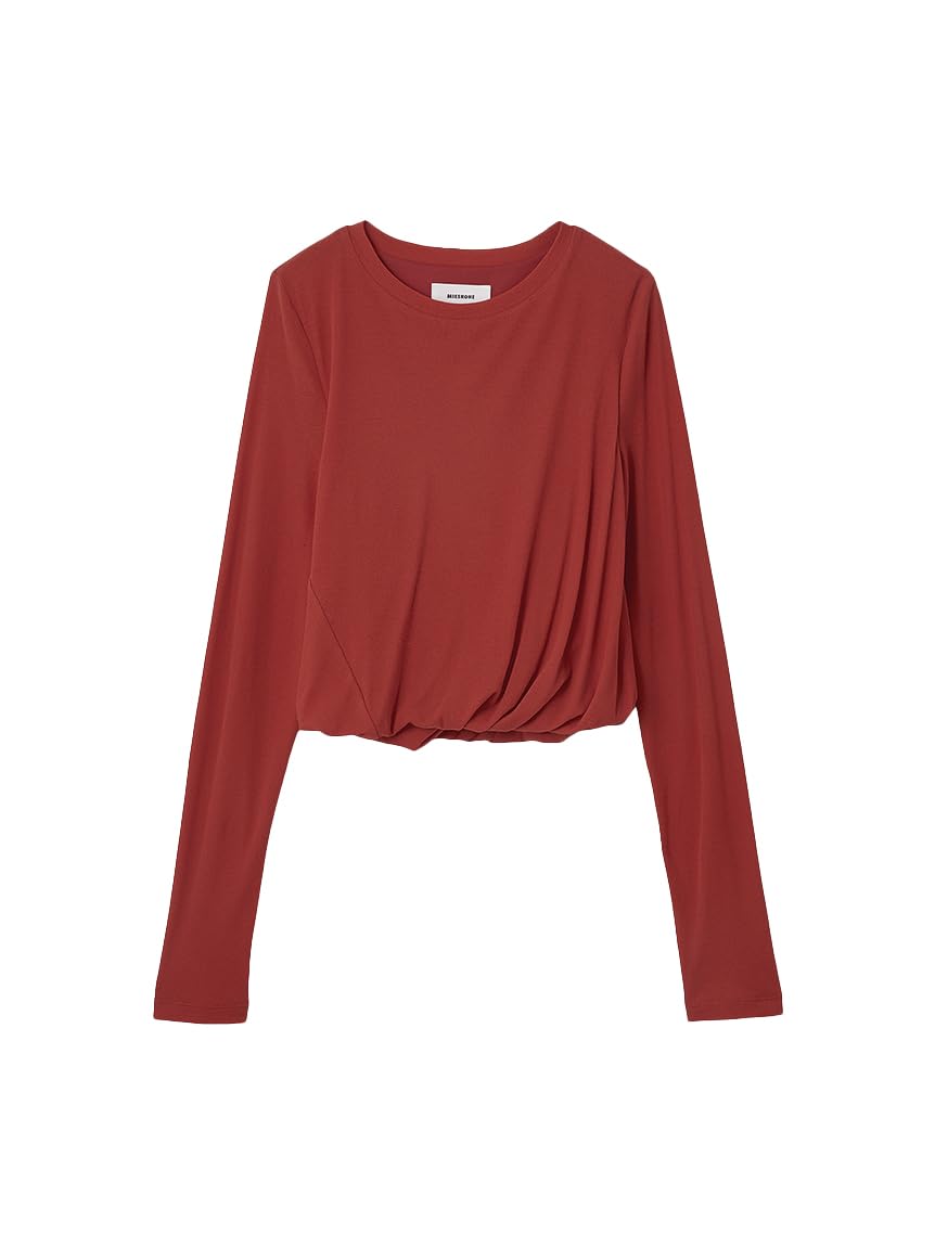 Amazon | [ミースロエ] ツイスト長袖トップス MWCT252045 RED F
