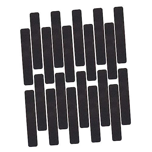 BCOATH Self-Adhesive Non-Slip Floor Stickers 20 Sheets Black Matte Easy Peel Off Non-Skid Decals for Home Hotel Decor