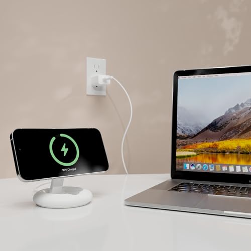 cellhelmet Magnetic Fast Wireless Charger Stand 15W - Fast Charging - MagSafe Compatible Charging Dock for iPhone 16 15 14 13 12 & Qi2 for iPhone 17 and Samsung - image 5