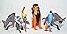 The Lion King Movie Deluxe Cake Toppers Cupcake Decorations 12 Set with 10 Figures, Movie Sticker and LKRing Featuring Simba, Scar, Hyenas and Much More!
