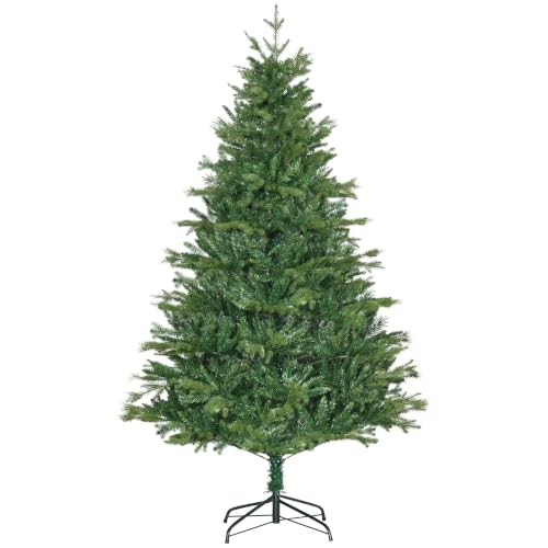 HOMCOM Albero di Natale Decorato e Ignifugo per...