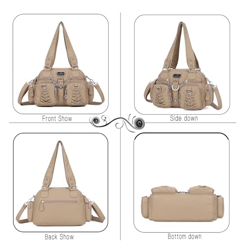 Image of Angel Kiss Small Purse Handbag for Women Crossbody and Shoulder Bags Multipocket Soft Hobo Purses