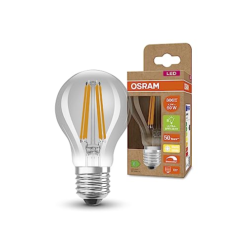 Lampe LED E27 Osram Superstar 43W filament blanche chaude dimmable 806LM