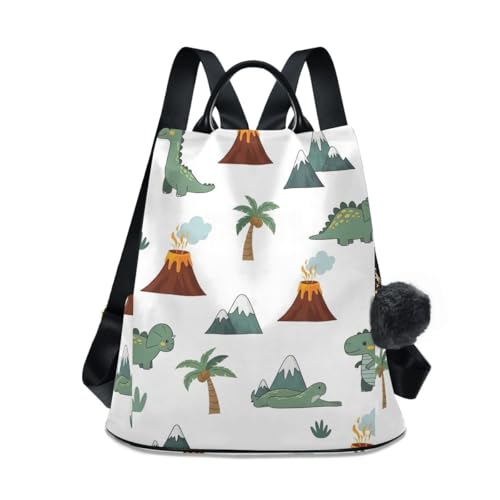 Sac à dos voyage antivol femme dinosaures pour escapades et week-ends