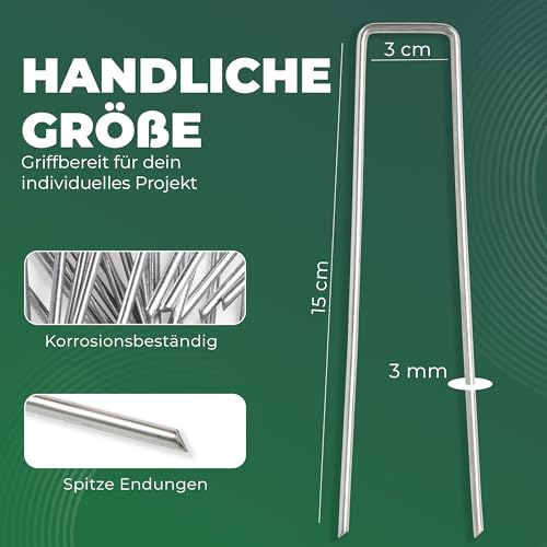 Anclaje de suelo de acero inoxidable de 200 mm para terrenos duros 5