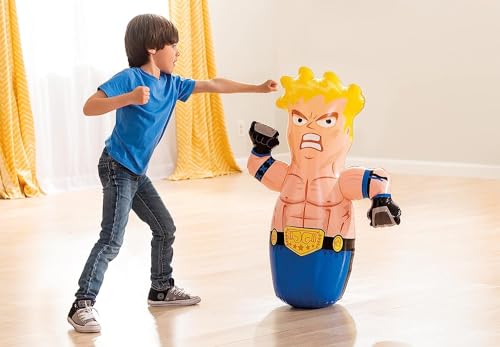 Image of Bob Punching Bag for Kids - 3D Inflatable PVC Children Kids Boys Girls Hit Me Punching Bob Bag Toy for Outdoor & Indoor Playing(Multi Color)(1 PIS)