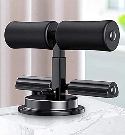 Pravyta Sit Up Bar Assistant Device Adjustable Height Fitness Workout Sit Up Stand with Foam Padded Foot Holder Home Gym Office Abdominal Chest and arm Muscles Exercise Equipment for Men Women
