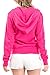 Urban Look Womens Active Long Sleeve Fleece Zip Up Hoodie with Plus Size (Small, B1 Solid Hot Pink)