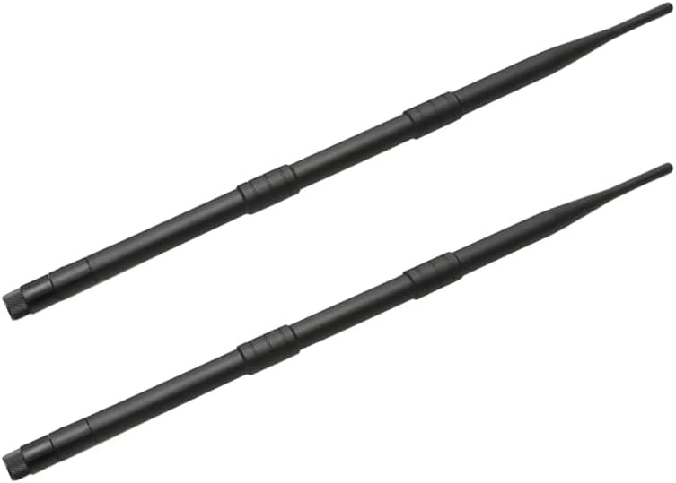 2PCS RC 2.4G 9dbi Omni Directional Receiver Antenna 2400-2500MHz Frequency SMA Interface High Gain Antennas for Remote Control Fishing Bait Nest Boat Parts Accessories (Inner Hole)