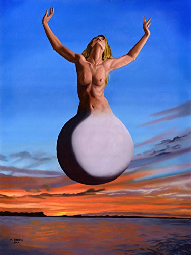 VanGohArt â€“Birth Of A Diva - Artist Michael Bridges, Canvas Giclee Wall Art Print, Framed