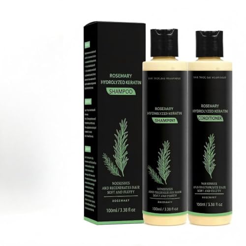 KadyaTong Rosemary Hydrolyzed Keratin Conditioner Hair Thickening and Volumizing Treatment for Thin and Dry Hair Nourishing Hair Growth Formula 3.38 fl oz 2-bottle set