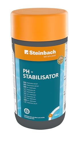 Steinbach Poolpflege pH-Stabilisator - 0753401TV00-1kg - Erhöht die Alkalinität (TA) - Stabilisiert den pH-Wert - Gut löslich - Ideal für Whirlpools & weiches Wasser