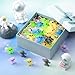 CroBlissful 20 Pcs Colorful Mini Alien Figures Glow in the Dark Small Little Tiny Aliens Figurine Space Ship Toy for Halloween Gifts Space Party Favors Prank Rubber Bag Piñata Filler