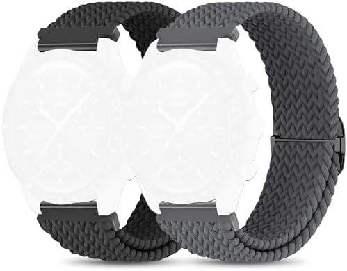 Braided Bands for Moonswatch Watch,20mm Stretchy Nylon Band,Compatible with Omega X Swatch Moonswatch Speedmaster 20mm Watch,Swatch Omega Moonswatch Speedmaster Watch Replacement Strap for