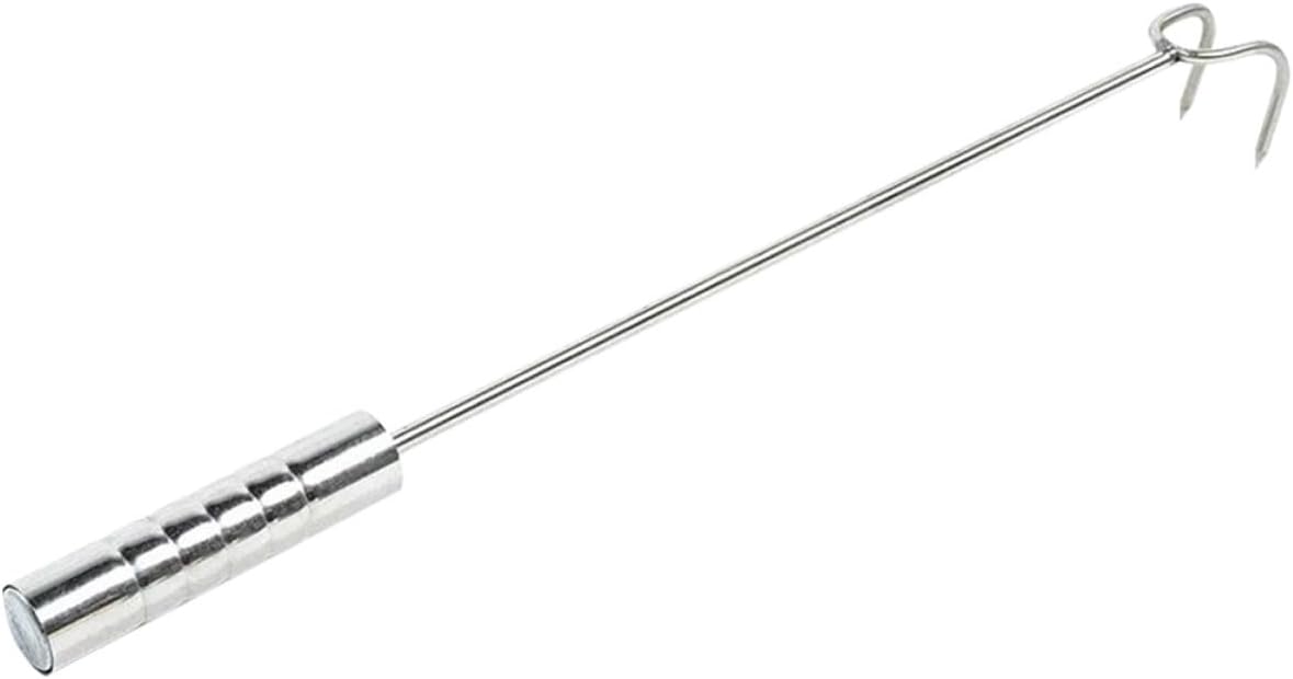 Kisangel Pcs Food Turner Hook Meat Hook Stainless Steel Metal Kitchen Grill Fork Bbq Accessory Meat Flipper for Home