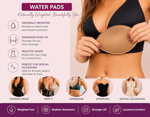 Coussinets push-up contre poitrine asymétrique : inserts façonnants correcteurs - 5
