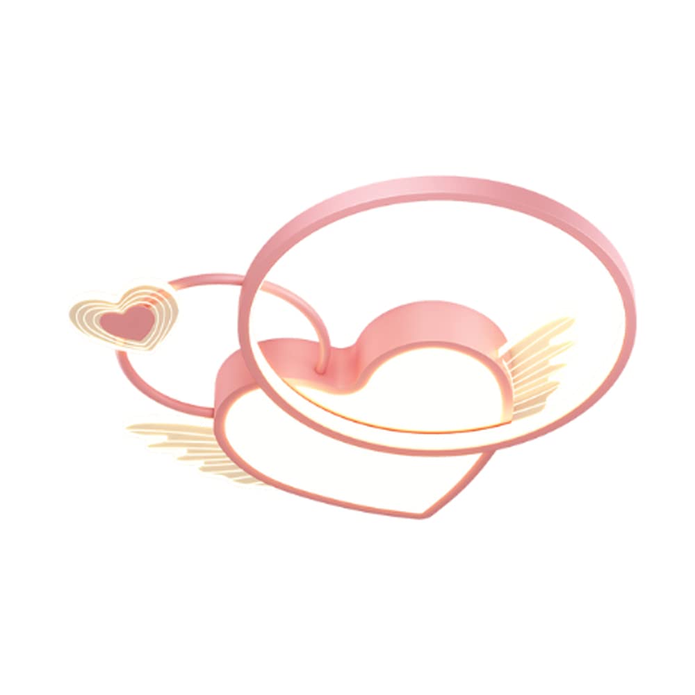 Oldsix Cute Cartoon Heart Shaped LED Ceiling Lamp Modern Flush