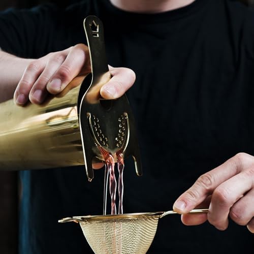 Koriko Gold Plated Hawthorne Strainer - Thumbnail 3