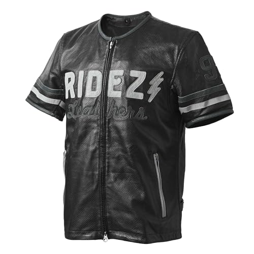 RIDEZ◆本革 シングルライダースジャケット 黒 XXL 大人の魅力あふれるバイク用ジャケット、紳士に似合う本革